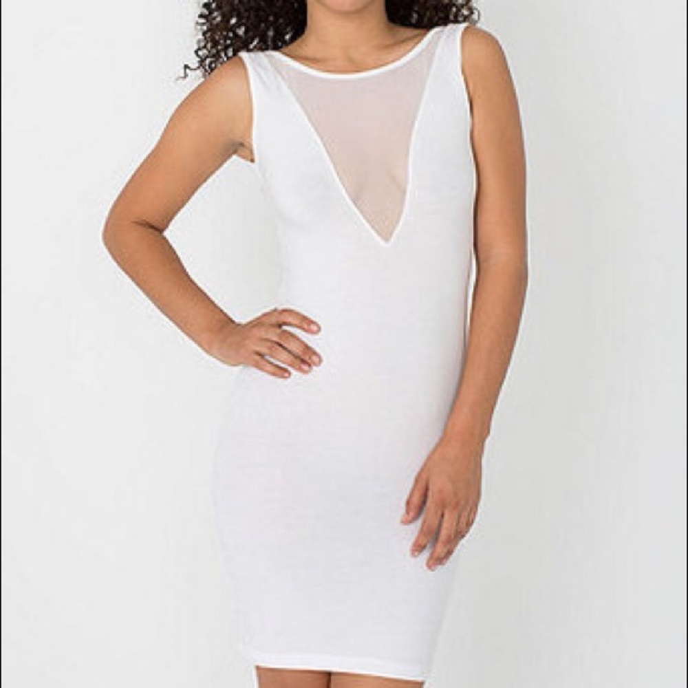 Worn once white American apparel bodycon dress